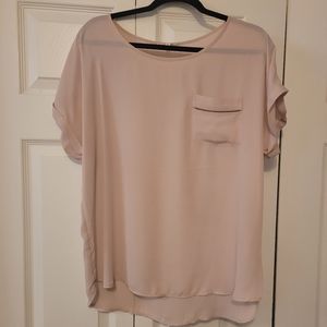 Womens top blush color size L